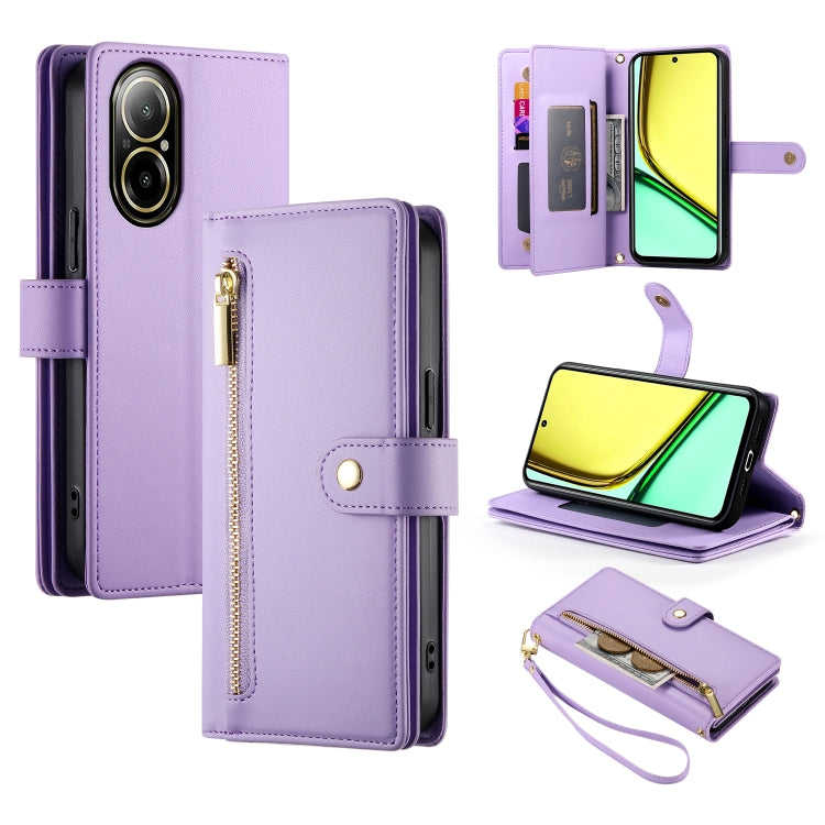 Nine Card-slot Zipper Wallet Bag Leather Phone Case