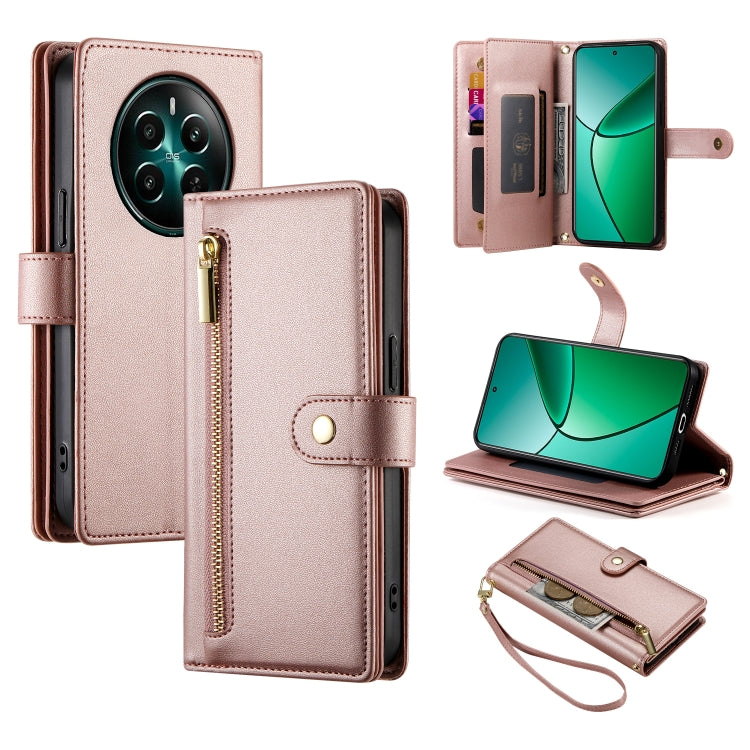 Nine Card-slot Zipper Wallet Bag Leather Phone Case