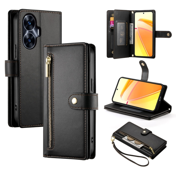 Nine Card-slot Zipper Wallet Bag Leather Phone Case