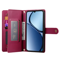 Nine Card-slot Zipper Wallet Bag Leather Phone Case