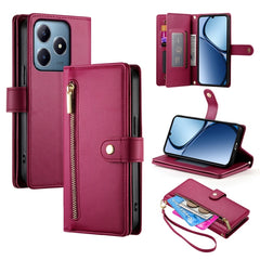 Nine Card-slot Zipper Wallet Bag Leather Phone Case