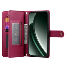 Nine Card-slot Zipper Wallet Bag Leather Phone Case