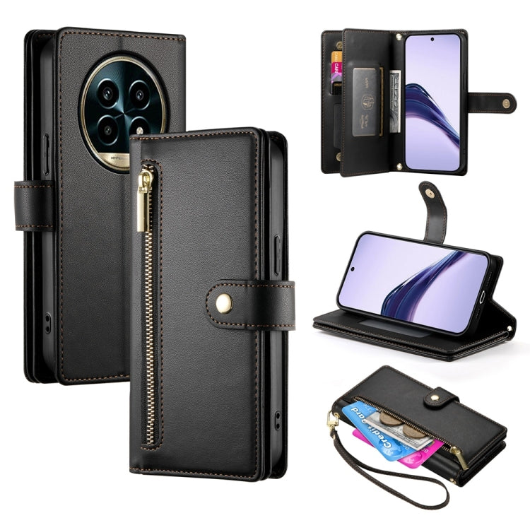 Nine Card-slot Zipper Wallet Bag Leather Phone Case