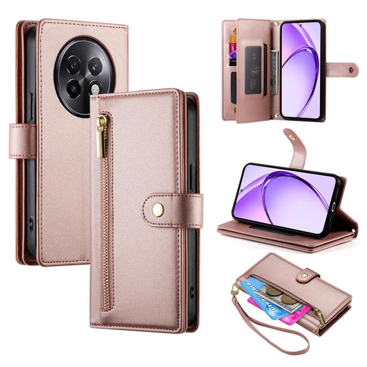 Nine Card-slot Zipper Wallet Bag Leather Phone Case