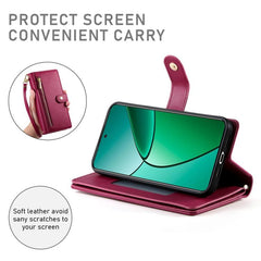 Nine Card-slot Zipper Wallet Bag Leather Phone Case