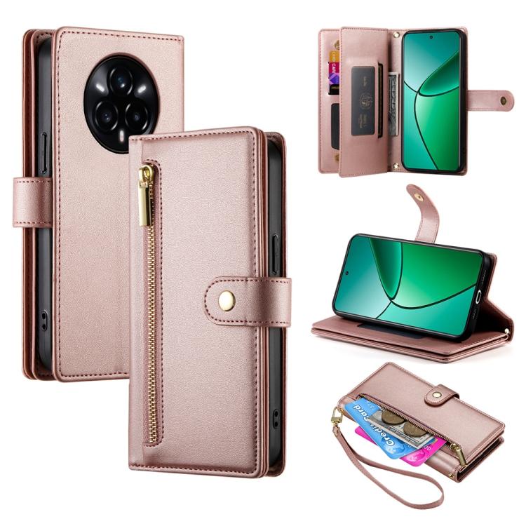 Nine Card-slot Zipper Wallet Bag Leather Phone Case