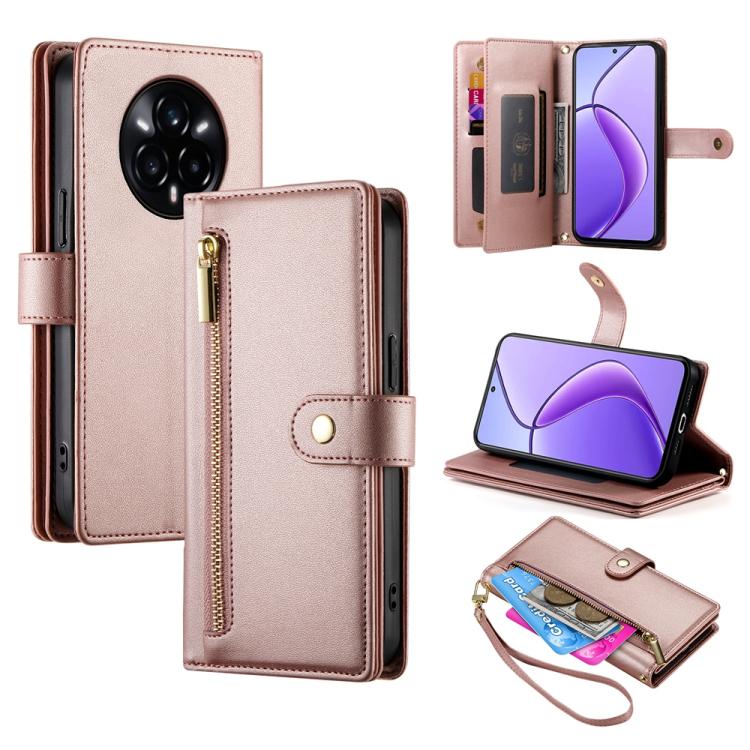 Nine Card-slot Zipper Wallet Bag Leather Phone Case