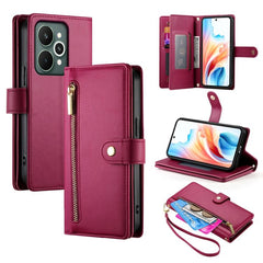 Nine Card-slot Zipper Wallet Bag Leather Phone Case