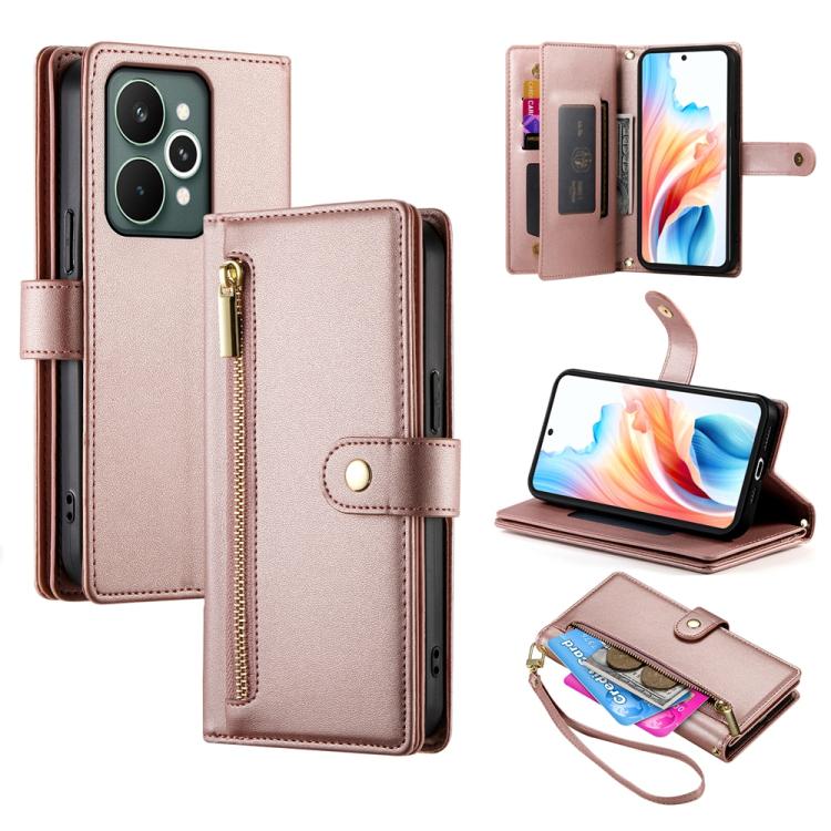 Nine Card-slot Zipper Wallet Bag Leather Phone Case