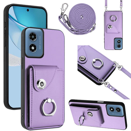 Organ Card Bag Ring Holder Phone Case with Long Lanyard, For Motorola Moto G Stylus 5G 2024, For Motorola Moto G Play 2024 5G, For Motorola Moto G Power 2024 5G