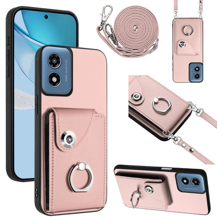 Organ Card Bag Ring Holder Phone Case with Long Lanyard, For Motorola Moto G Stylus 5G 2024, For Motorola Moto G Play 2024 5G, For Motorola Moto G Power 2024 5G