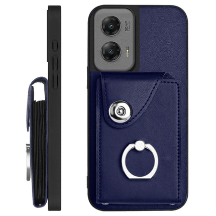 Organ Card Bag Ring Holder Phone Case with Long Lanyard, For Motorola Moto G Stylus 5G 2024, For Motorola Moto G Play 2024 5G, For Motorola Moto G Power 2024 5G