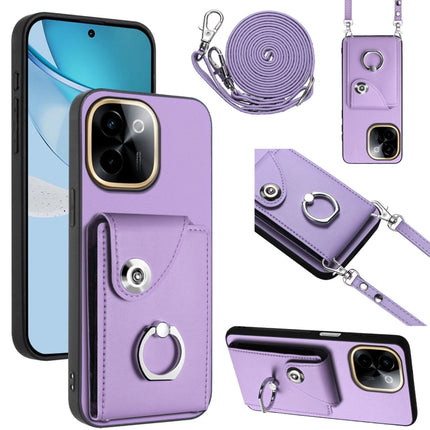 Organ Card Bag Ring Holder Phone Case with Long Lanyard, For vivo Y39 5G / Y300i, For vivo V50 Lite 5G, For vivo V40 Lite 5G IDN, For vivo Y200