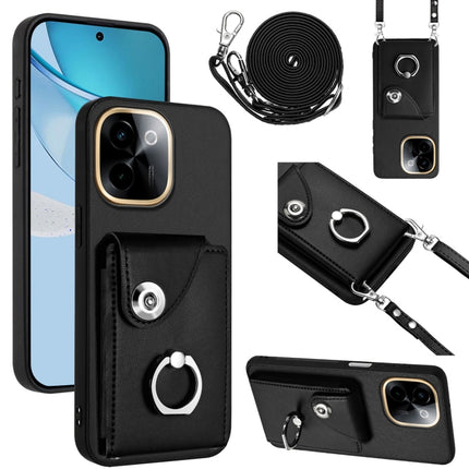 Organ Card Bag Ring Holder Phone Case with Long Lanyard, For vivo Y39 5G / Y300i, For vivo V50 Lite 5G, For vivo V40 Lite 5G IDN, For vivo Y200