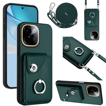 Organ Card Bag Ring Holder Phone Case with Long Lanyard, For vivo Y39 5G / Y300i, For vivo V50 Lite 5G, For vivo V40 Lite 5G IDN, For vivo Y200