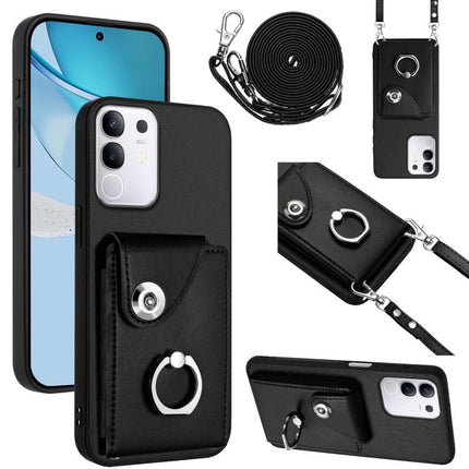 Organ Card Bag Ring Holder Phone Case with Long Lanyard, For vivo X200s, For vivo Y29 4G / T4x / Y300t, For vivo V50 / V50e, For vivo X200 Ultra