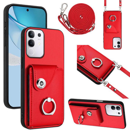 Organ Card Bag Ring Holder Phone Case with Long Lanyard, For vivo X200s, For vivo Y29 4G / T4x / Y300t, For vivo V50 / V50e, For vivo X200 Ultra