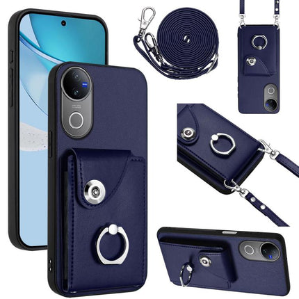 Organ Card Bag Ring Holder Phone Case with Long Lanyard, For vivo X200s, For vivo Y29 4G / T4x / Y300t, For vivo V50 / V50e, For vivo X200 Ultra