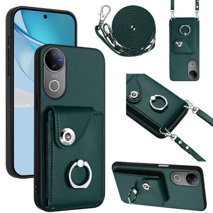 Organ Card Bag Ring Holder Phone Case with Long Lanyard, For vivo X200s, For vivo Y29 4G / T4x / Y300t, For vivo V50 / V50e, For vivo X200 Ultra