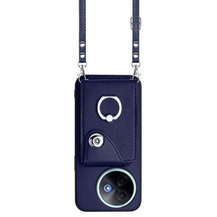 Organ Card Bag Ring Holder Phone Case with Long Lanyard, For vivo Y39 5G / Y300i, For vivo V50 Lite 5G, For vivo V40 Lite 5G IDN, For vivo Y200