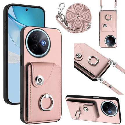 Organ Card Bag Ring Holder Phone Case with Long Lanyard, For vivo Y39 5G / Y300i, For vivo V50 Lite 5G, For vivo V40 Lite 5G IDN, For vivo Y200