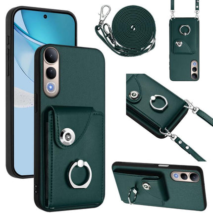 Organ Card Bag Ring Holder Phone Case with Long Lanyard, For vivo Y39 5G / Y300i, For vivo V50 Lite 5G, For vivo V40 Lite 5G IDN, For vivo Y200