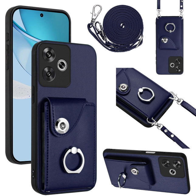 Organ Card Bag Ring Holder Phone Case with Long Lanyard, For Xiaomi 15 Ultra, For Xiaomi Poco X7 Pro, For Xiaomi Poco F6 5G India, For Xiaomi Civi 4 Pro