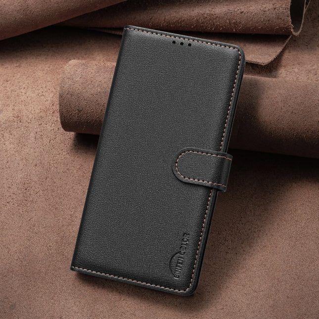 Litchi Texture RFID Anti-theft Leather Phone Case, For Honor X6b