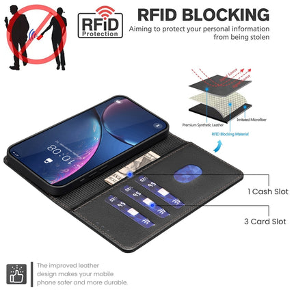 Litchi Texture RFID Anti-theft Leather Phone Case, For Honor X6b