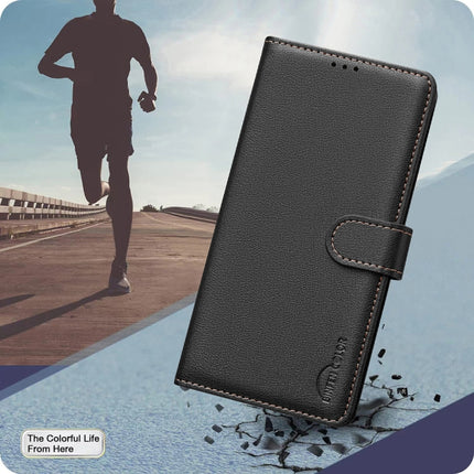 Litchi Texture RFID Anti-theft Leather Phone Case, For Honor X6b