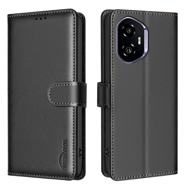 Litchi Texture RFID Anti-theft Leather Phone Case, For Honor 300, For Honor X9c 5G Global, For Honor X5b, For Honor 200 Smart / X7C
