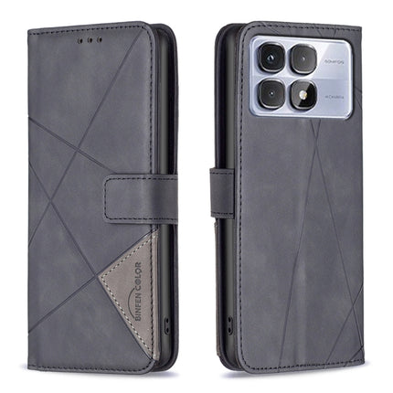 Magnetic Buckle Rhombus Texture Leather Phone Case, For Redmi Note 14 Pro 5G / Note 14 Pro+ 5G, For Redmi 14C 4G, For Redmi K70 Ultra