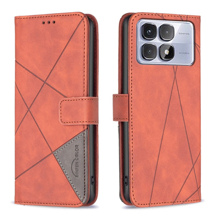 Magnetic Buckle Rhombus Texture Leather Phone Case, For Redmi Note 14 Pro 5G / Note 14 Pro+ 5G, For Redmi 14C 4G, For Redmi K70 Ultra