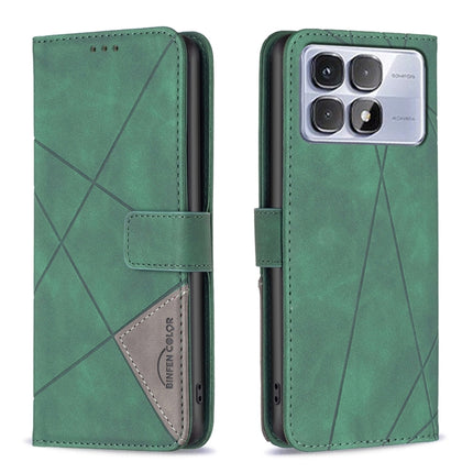 Magnetic Buckle Rhombus Texture Leather Phone Case, For Redmi Note 14 Pro 5G / Note 14 Pro+ 5G, For Redmi 14C 4G, For Redmi K70 Ultra
