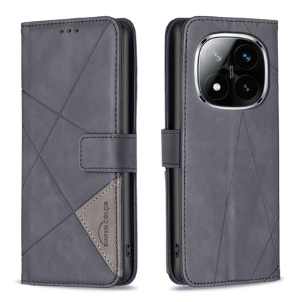 Magnetic Buckle Rhombus Texture Leather Phone Case, For Redmi Note 14 Pro 5G / Note 14 Pro+ 5G, For Redmi 14C 4G, For Redmi K70 Ultra