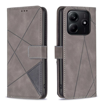 Magnetic Buckle Rhombus Texture Leather Phone Case, For Redmi Turbo 4, For Redmi Note 14 Pro 4G, For Redmi Note 14 4G 163.25mm, For Redmi Note 14 5G