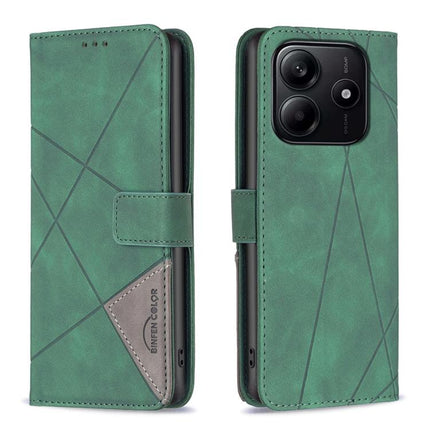 Magnetic Buckle Rhombus Texture Leather Phone Case, For Redmi Turbo 4, For Redmi Note 14 Pro 4G, For Redmi Note 14 4G 163.25mm, For Redmi Note 14 5G