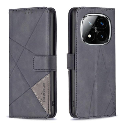 Magnetic Buckle Rhombus Texture Leather Phone Case, For Redmi Turbo 4, For Redmi Note 14 Pro 4G, For Redmi Note 14 4G 163.25mm, For Redmi Note 14 5G