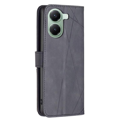 Magnetic Buckle Rhombus Texture Leather Phone Case, For Redmi Turbo 4, For Redmi Note 14 Pro 4G, For Redmi Note 14 4G 163.25mm, For Redmi Note 14 5G
