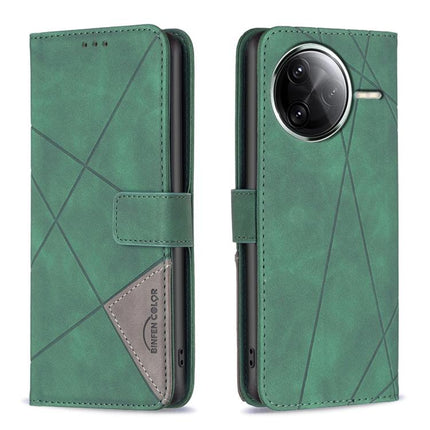 Magnetic Buckle Rhombus Texture Leather Phone Case, For Redmi 15 5G Global / 15 4G SEA 169.5mm, For Redmi Turbo 4 Pro, For Redmi A5 4G 171.7mm, For Redmi K80 / K80 Pro