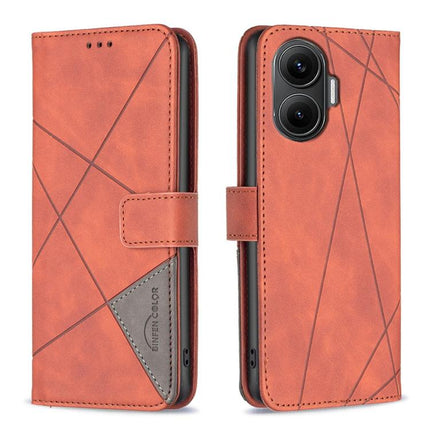 Magnetic Buckle Rhombus Texture Leather Phone Case, For Redmi 15 5G Global / 15 4G SEA 169.5mm, For Redmi Turbo 4 Pro, For Redmi A5 4G 171.7mm, For Redmi K80 / K80 Pro