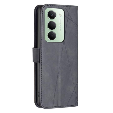 Magnetic Buckle Rhombus Texture Leather Phone Case, For Redmi 15 5G Global / 15 4G SEA 169.5mm, For Redmi Turbo 4 Pro, For Redmi A5 4G 171.7mm, For Redmi K80 / K80 Pro
