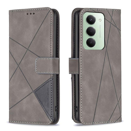 Magnetic Buckle Rhombus Texture Leather Phone Case, For Redmi 15 5G Global / 15 4G SEA 169.5mm, For Redmi Turbo 4 Pro, For Redmi A5 4G 171.7mm, For Redmi K80 / K80 Pro