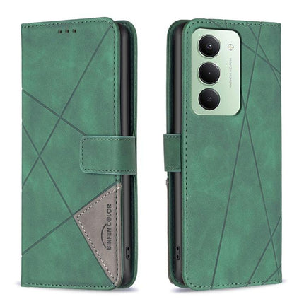 Magnetic Buckle Rhombus Texture Leather Phone Case, For Redmi 15 5G Global / 15 4G SEA 169.5mm, For Redmi Turbo 4 Pro, For Redmi A5 4G 171.7mm, For Redmi K80 / K80 Pro