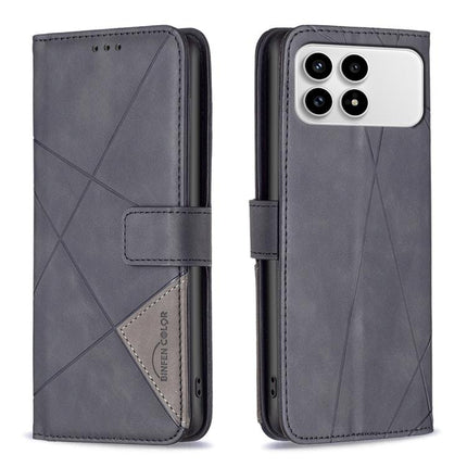 Magnetic Buckle Rhombus Texture Leather Phone Case, For Redmi Note 15 5G Global 164mm, For Redmi K90 Pro Max/Poco F8 Ultra, For Redmi Note 15 Pro 4G Global 163.2mm, For Redmi K90/Poco F8 Pro
