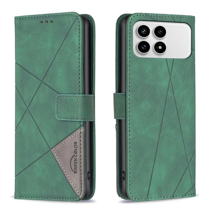 Magnetic Buckle Rhombus Texture Leather Phone Case, For Redmi Note 15 5G Global 164mm, For Redmi K90 Pro Max/Poco F8 Ultra, For Redmi Note 15 Pro 4G Global 163.2mm, For Redmi K90/Poco F8 Pro