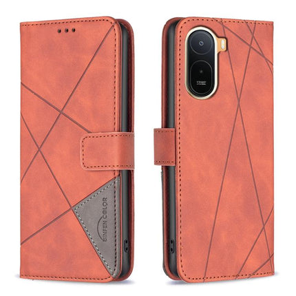 Magnetic Buckle Rhombus Texture Leather Phone Case, For Redmi A7 Pro 171mm / Poco C85x 5G, For Redmi 15a 5G, For Redmi Tubo 5 Max / Poco X8 Pro Max, For Redmi Tubo 5 / Poco X8 Pro 5G