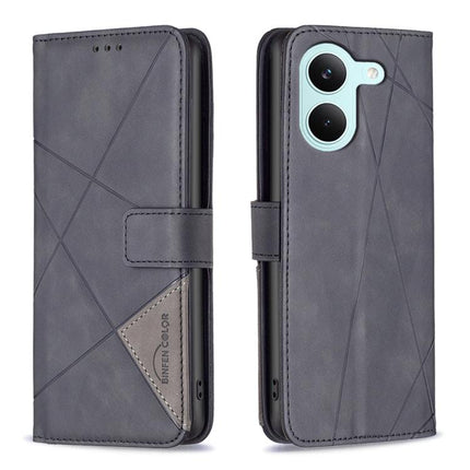 Magnetic Buckle Rhombus Texture Leather Phone Case, For Redmi A7 Pro 171mm / Poco C85x 5G, For Redmi 15a 5G, For Redmi Tubo 5 Max / Poco X8 Pro Max, For Redmi Tubo 5 / Poco X8 Pro 5G