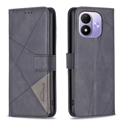 Magnetic Buckle Rhombus Texture Leather Phone Case, For Redmi Note 17 Pro+ 5G Global 163mm, For Redmi 17 4G/5G Global 171mm, For Redmi Note 17 4G Global 171mm, For Redmi K90 Max 5G