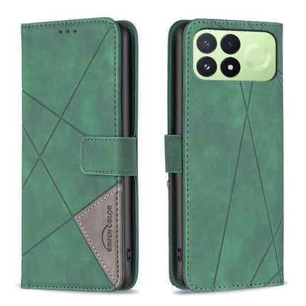 Magnetic Buckle Rhombus Texture Leather Phone Case, For Redmi K100 Pro Max 5G, For Redmi 17 4G / 5G Global 170mm, For Redmi K100 Pro 5G, For Redmi K90 Max 5G